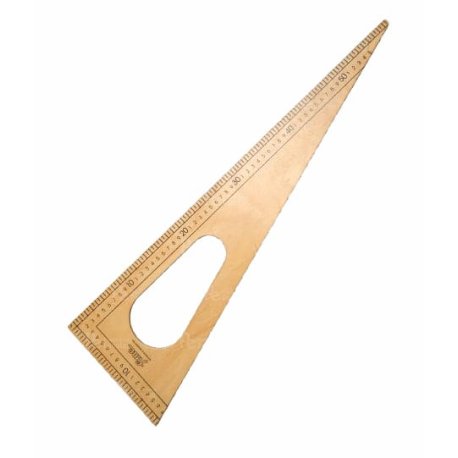 Escuadra de Madera Lustrada para Pizarra