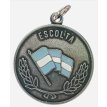 Medalla Escolta Argentina Plata Vieja Pintada