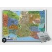 Mapa Mural Político Ciudad Autónoma de Buenos Aires 95 x 130 cm. - Simple Faz -