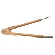 Compás de Madera Lustrada con Punta metálica para Tiza