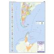 Mapa Mural Físico Político doble faz Argentina Bicontinental