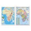 Mapa Mural Físico Político África 95 X 130 cm. - Simple Faz -