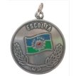 Medalla Escolta Provincia de Bs. As. Plata Vieja Pintada