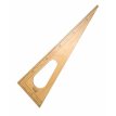Escuadra de Madera Lustrada para Pizarra